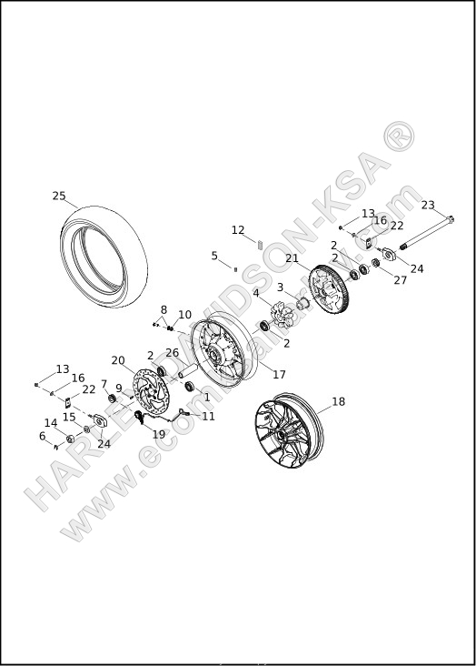 WHEEL, REAR